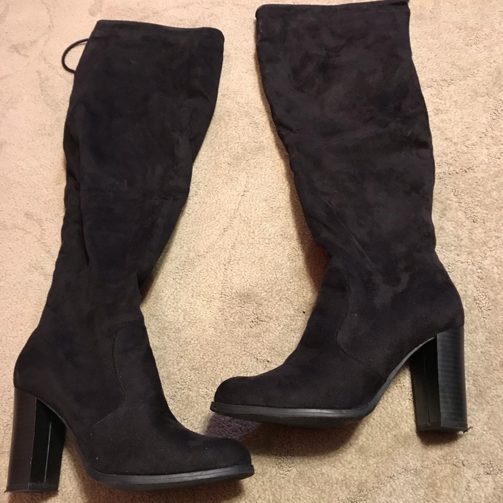 Black over the knee boots